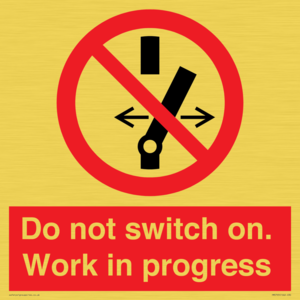 Do not switch on. Work in progress